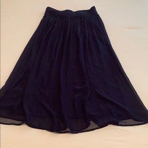 Pleated Midi Skirt